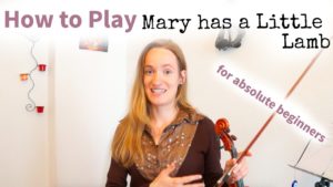 Free Online Violin Lesson 1 - Mary had a Little Lamb