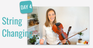 lesson 4 learn to change strings violin