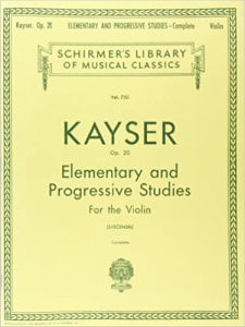 36 Violin Studies by Heinrich Ernst Kayser