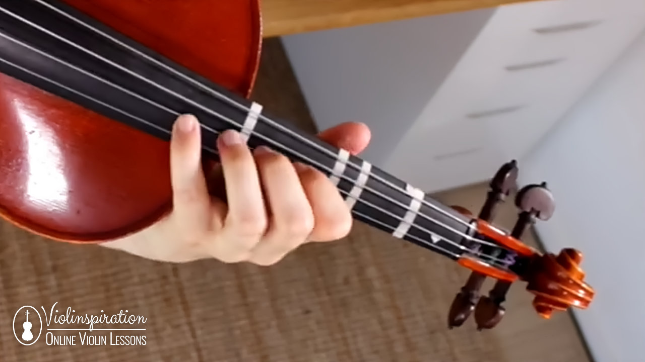 4th position violin - fingers placement
