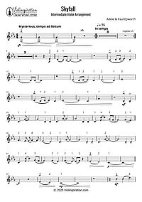 Adele - Skyfall - Intermediate Violin Sheet Music Tutorial