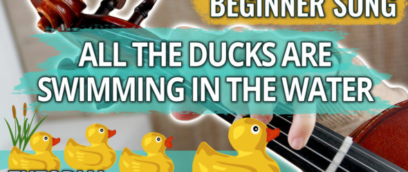 All The Ducks Are Swimming In The Water (Alle Eendjes Zwemmen in het Water) - Easy Violin Tutorial