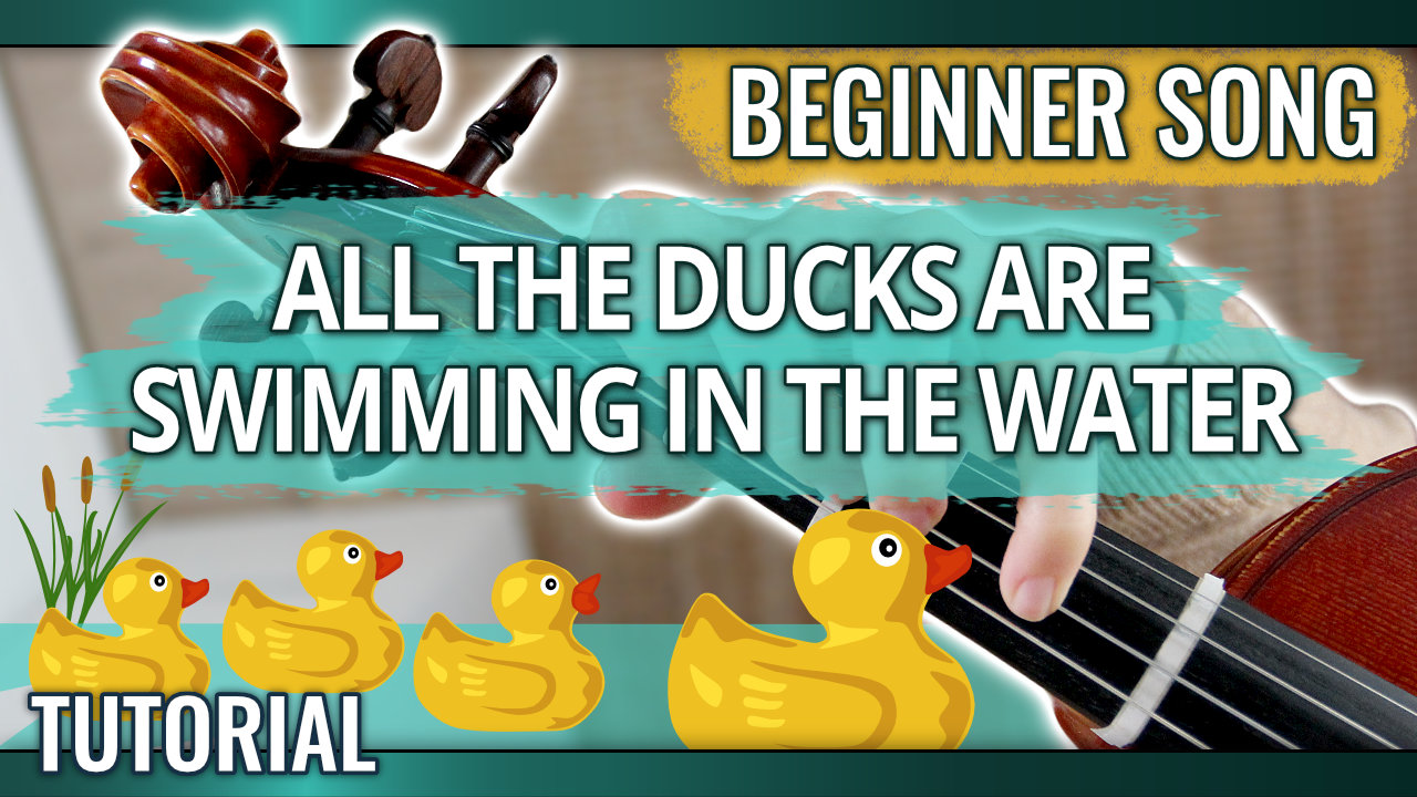 All The Ducks Are Swimming In The Water (Alle Eendjes Zwemmen in het Water) – Easy Violin Tutorial