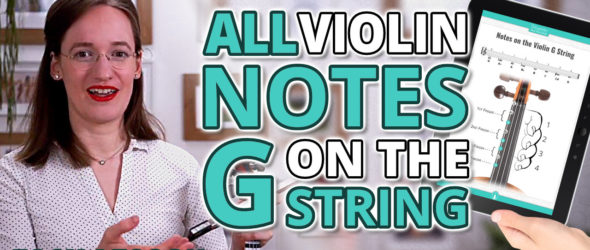 All Violin Notes on the G String for Beginners - Easy Violin Lesson