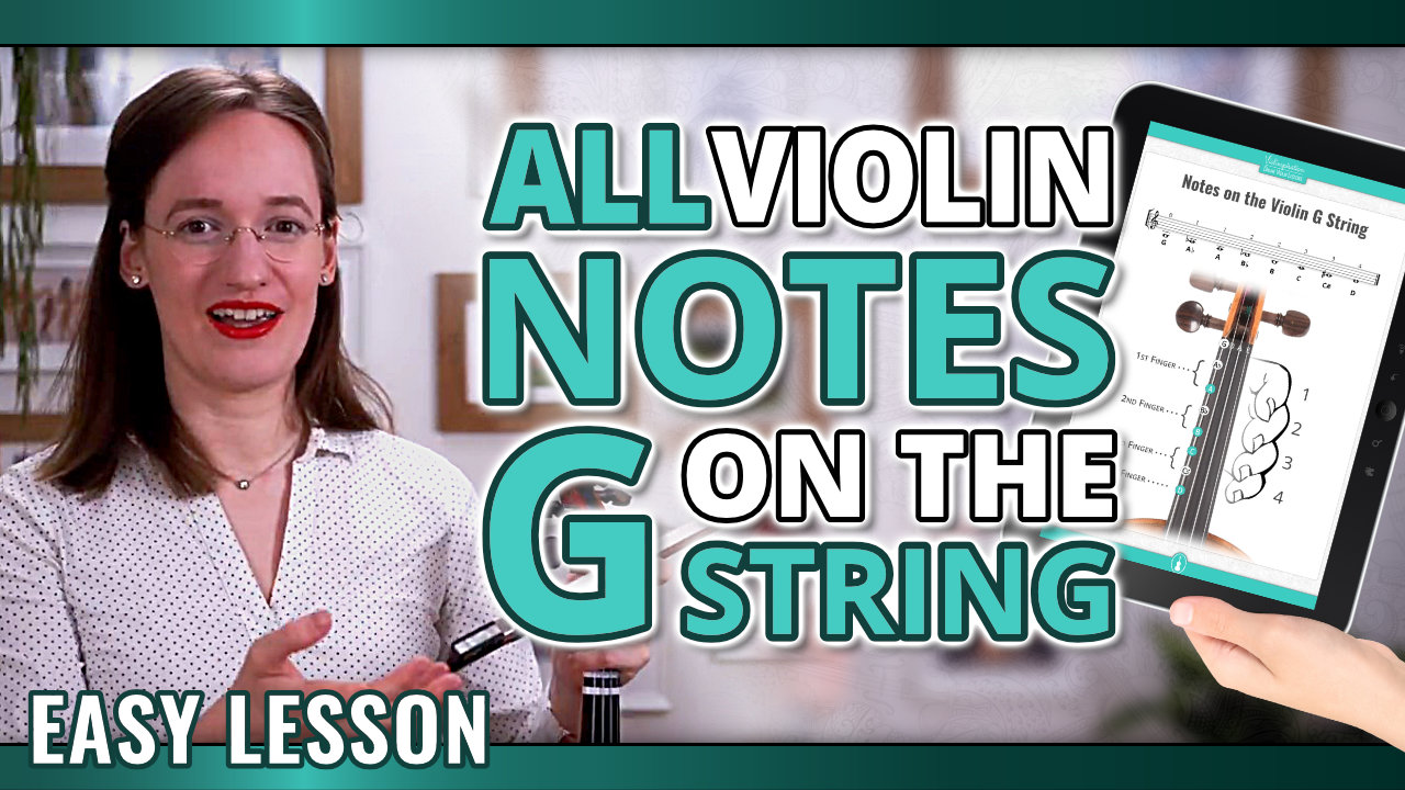 All Violin Notes on the G String for Beginners – Easy Violin Lesson