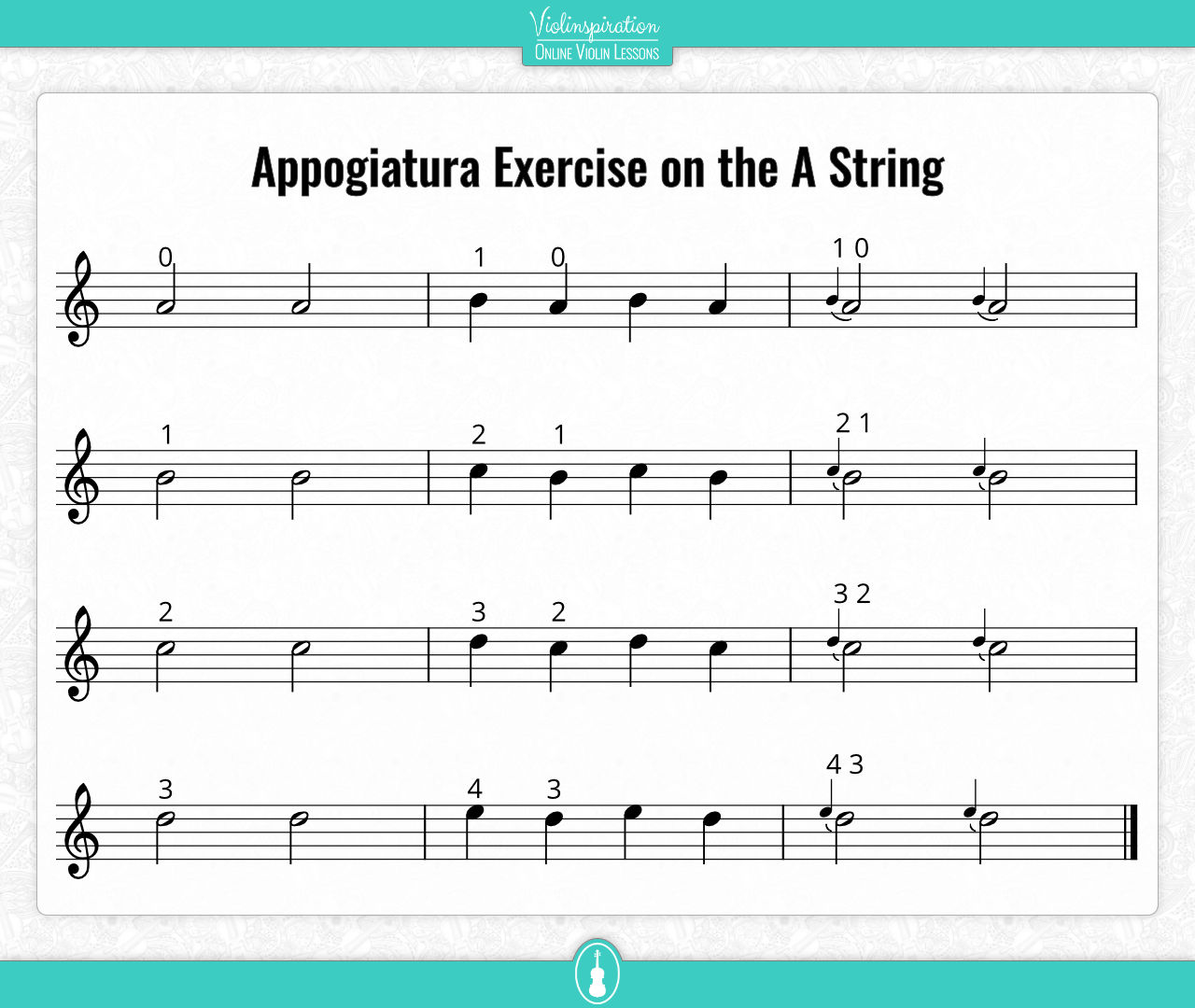 Appogiatura - Exercise on the A String