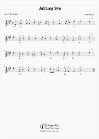 Auld Lang Syne - Violin Sheet Music Tutorial