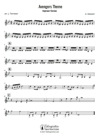 Avengers Theme - Improver Version - Violin Sheet Music Tutorial