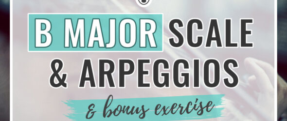 B Major Scales & Arpeggios violin sheet music