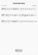 Baa Baa Black Sheep - Violin Sheet Music Tutorial