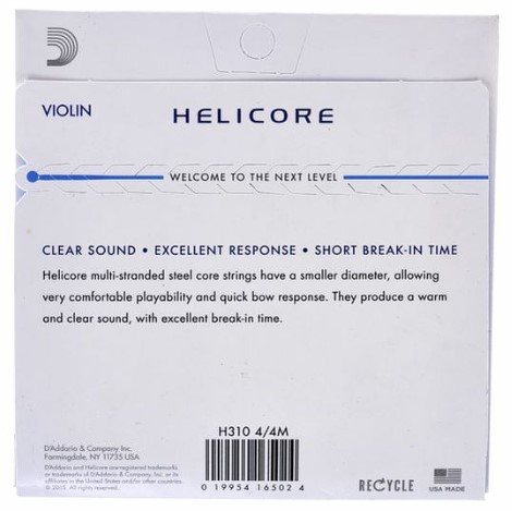 Best Violin Strings - Helicore Product Image Back