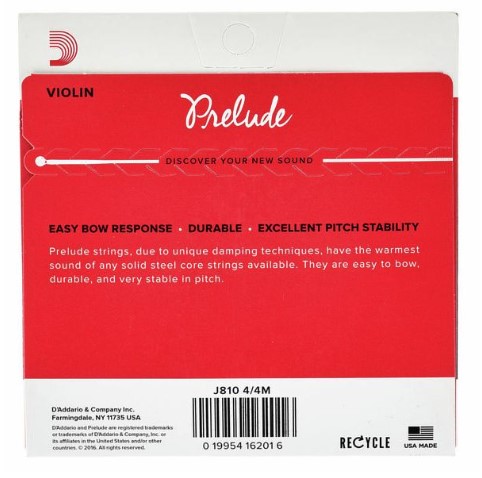 Best Violin Strings - Prelude Violin Set Product Image Back