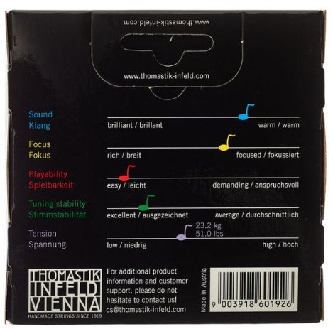 Best Violin Strings - Vision Solo Product Image Back