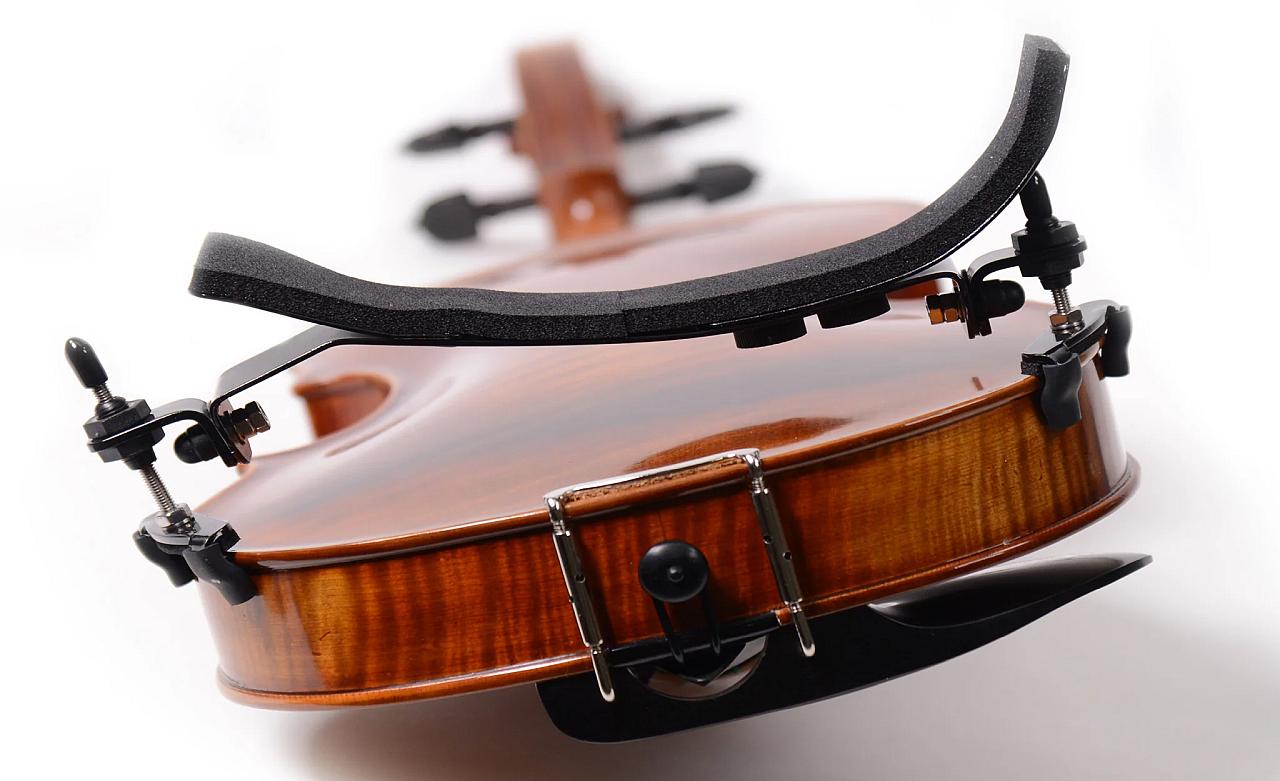 Bonmusica Violin Shoulder Rest Review - on violin - back