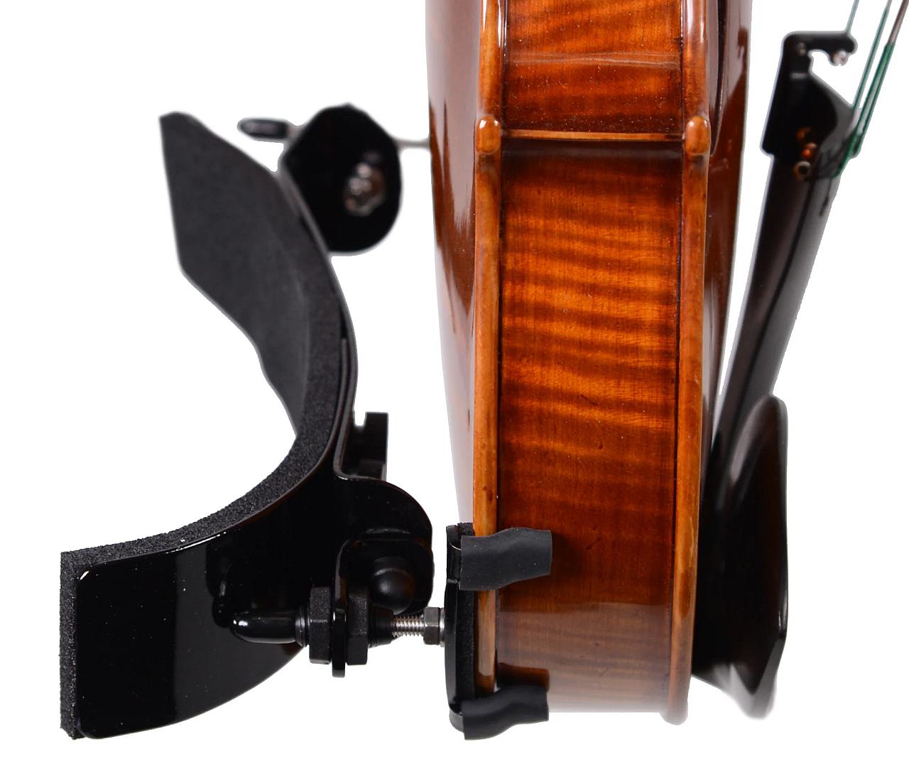 Bonmusica Violin Shoulder Rest Review - on violin - rubber feets