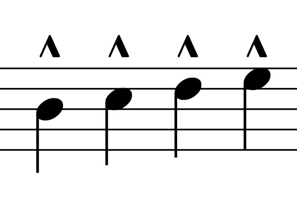 marcato symbol