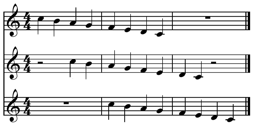 Canon in D Violin Sheet Music - Canon example