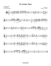 El Condor Pasa Violin Sheet Music Tutorial thmbnl