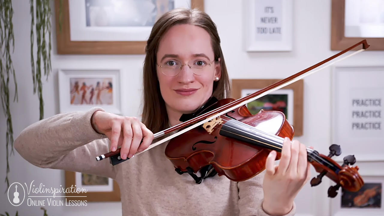 Film Composers - Julia playing film music on violin