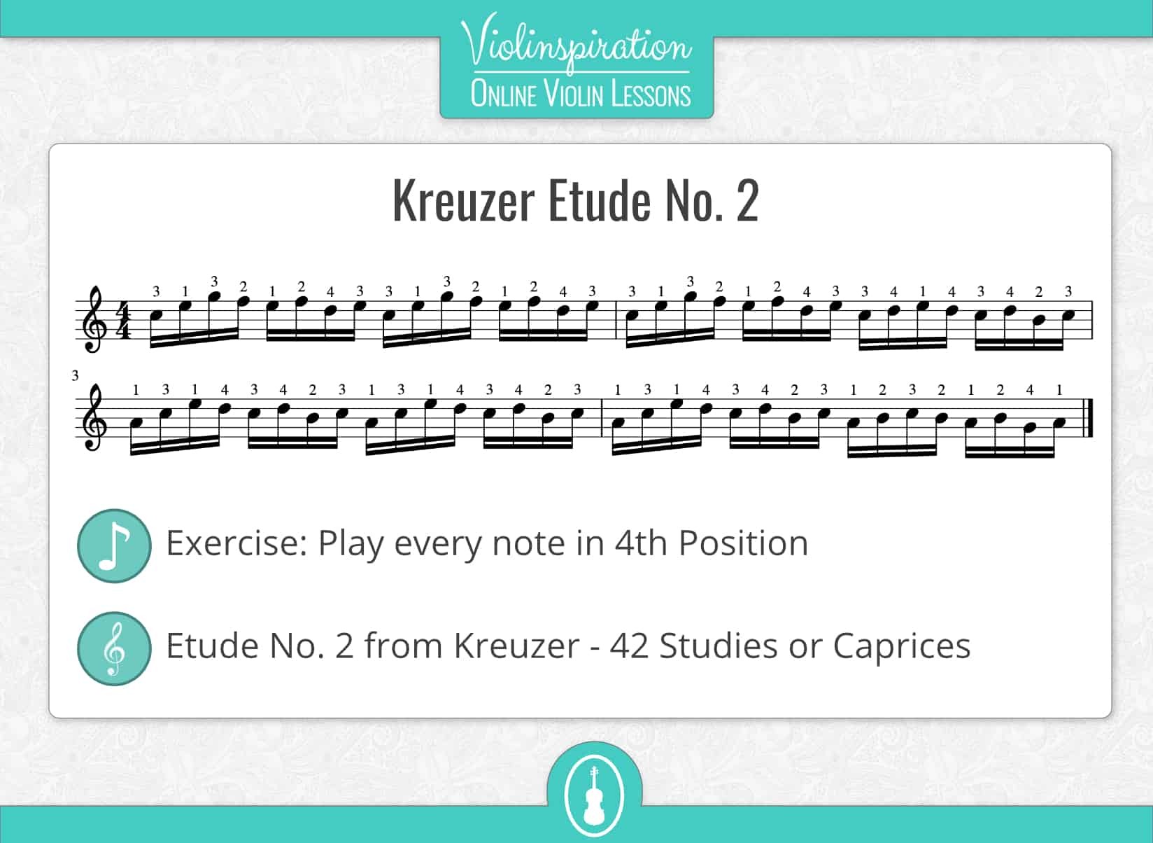 Fourth Violin Position Exercise