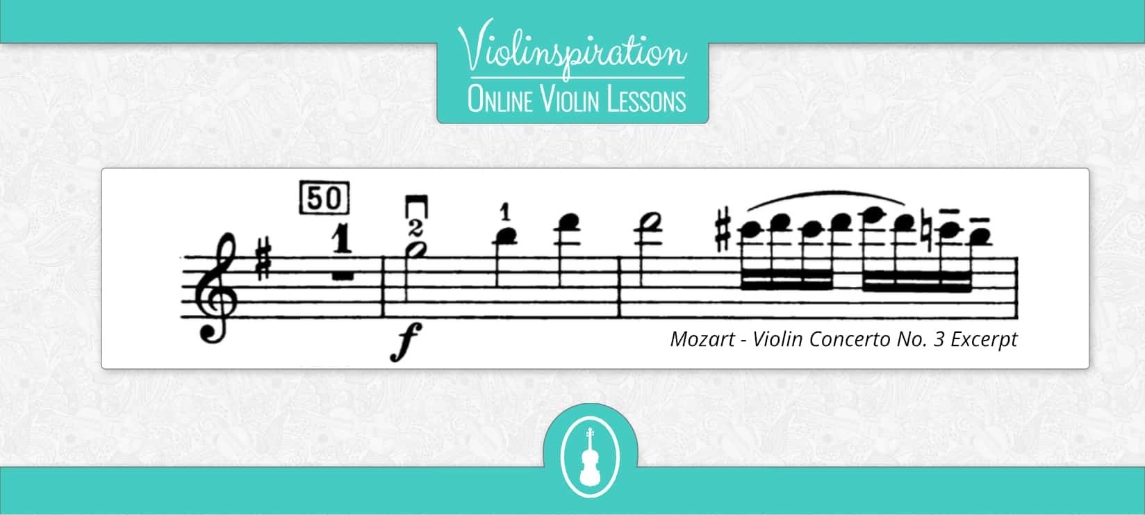 Fourth Violin Position Mozart Concerto 3
