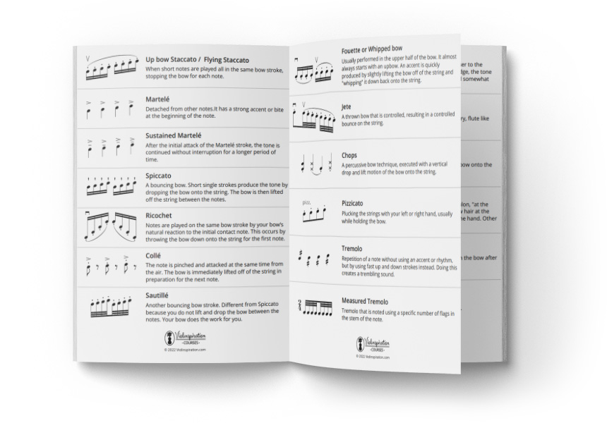Free Bowing Cheat Sheet Free Bowing Cheat Sheet