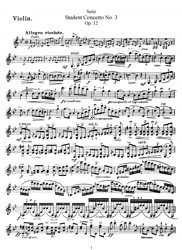 Free Violin Sheet Music - F. Seitz – Violin Concerto No. 3 Op. 12