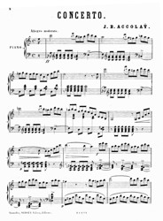 Free Violin Sheet Music - J. B. Accolay – Violin Concerto No. 1 in A Minor
