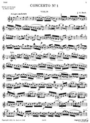 Free Violin Sheet Music - J. S. Bach – Violin Concerto in A minor, BWV 1041