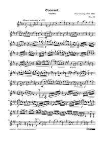 Free Violin Sheet Music - O. Rieding – Violin Concerto in D major, Op. 36
