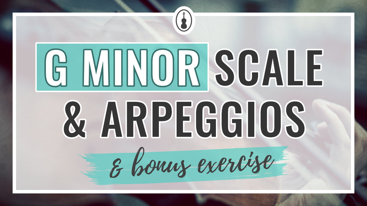 G Minor Scales and arpeggios violin sheet music