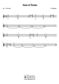 Game of Thrones - Main Theme - Violin Sheet Music Tutorial