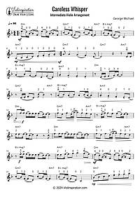 George Michael - Careless Whisper - intermediate violin sheet music tutorial George Michael - Careless Whisper - intermediate violin sheet music tutorial