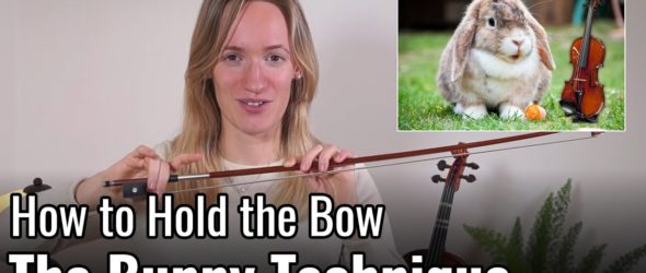 How to Hold the Violin Bow with the Bunny Method - Violin Lesson