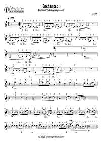 How to Play Enchanted by Taylor Swift - Beginner Tutorial - Violin Sheet Music
