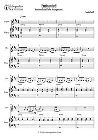 How to Play Enchanted by Taylor Swift - Intermediate Tutorial - Violin Sheet Music + Accompaniment How to Play Enchanted by Taylor Swift - Intermediate Tutorial - Violin Sheet Music + Accompaniment