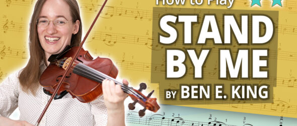 How to Play Stand By Me - Ben E. King - Intermediate Play-Along Tutorial - Violin Sheet Music + Piano Accompaniment