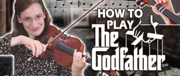 Violin Lesson - How to Play The Godfather - Beginner Violin Tutorial Sheet Music