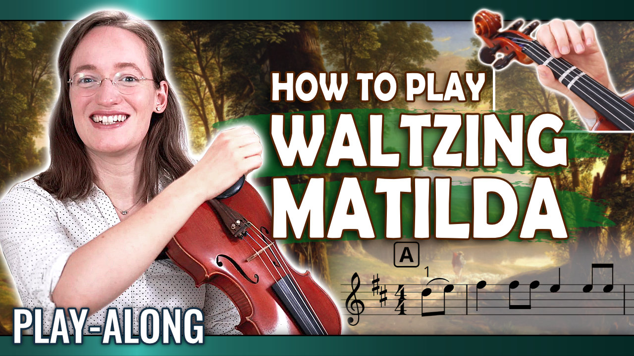 Violin Lesson – How to Play Waltzing Matilda – Violin Play Along