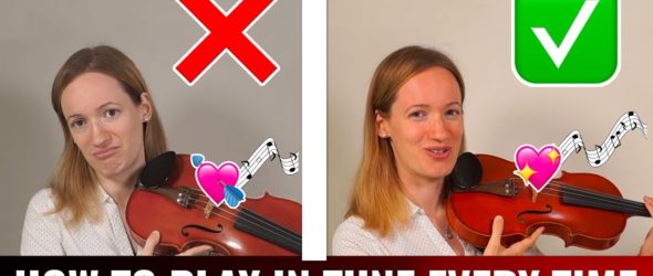 How to Play in Tune Every Time- The Double Contact Intonation Trick - Violin Lesson