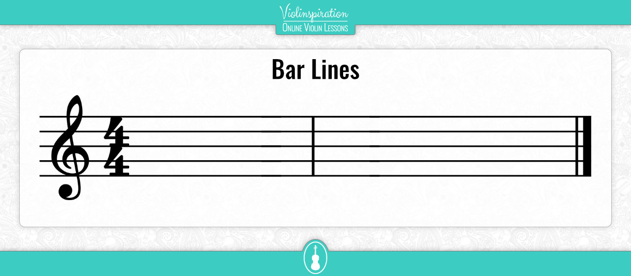 How to Read Violin Notes - Bar Lines
