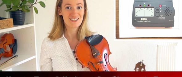 How to Tune A Violin with a Chromatic Tuner - Violin Lesson