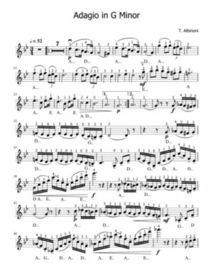 How to play Adagio in G Minor – Albinoni - Violin sheet music tutorial