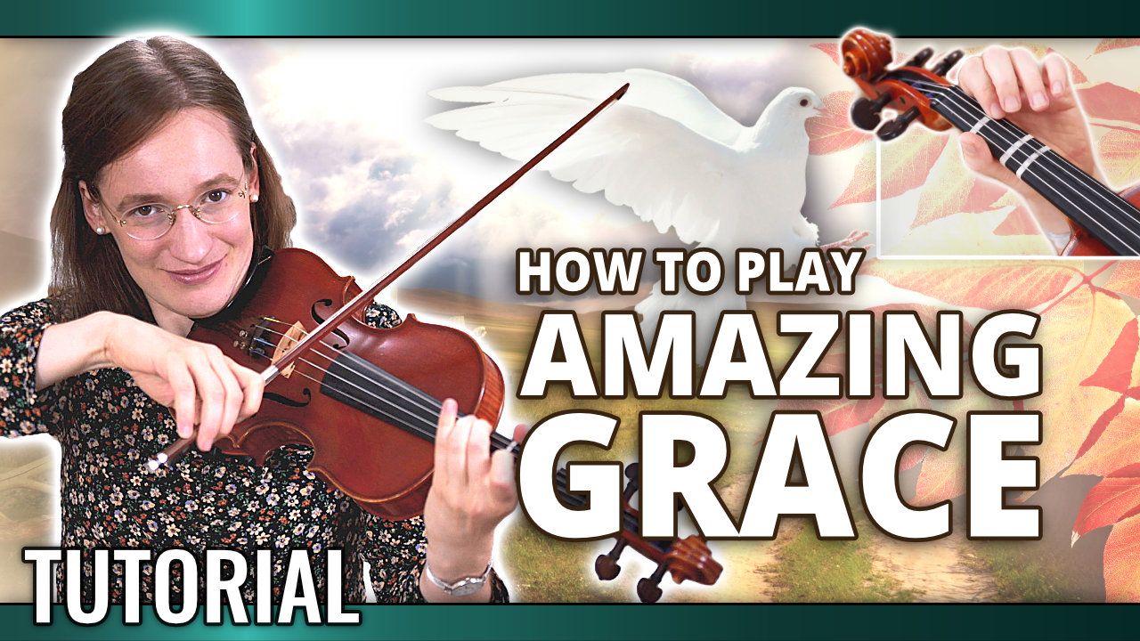 How to play Amazing Grace - Easy Beginner Song - Violin Tutorial
