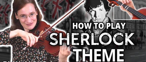 How to play Sherlock Theme - Play-Along Violin Tutorial