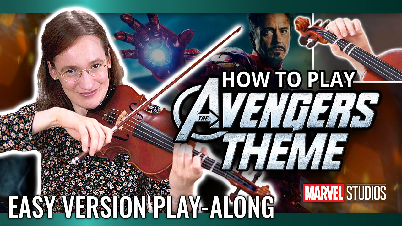 How to play The Avengers Theme – Easy Play Along Violin Tutorial