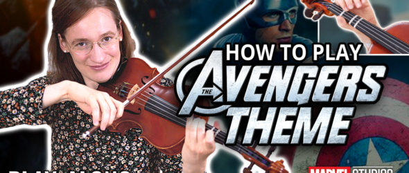 How to play The Avengers Theme - Play Along Violin Tutorial - Violin Lesson