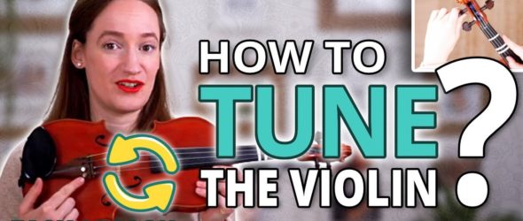 How to tune the violin as a beginner - tuning with the fine tuners and pegs - Violin Lesson