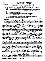 Intermediate Violin Concertos - Millies – Concerto Mozart Style