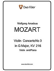 Intermediate Violin Concertos - Mozart – Concerto KV 216
